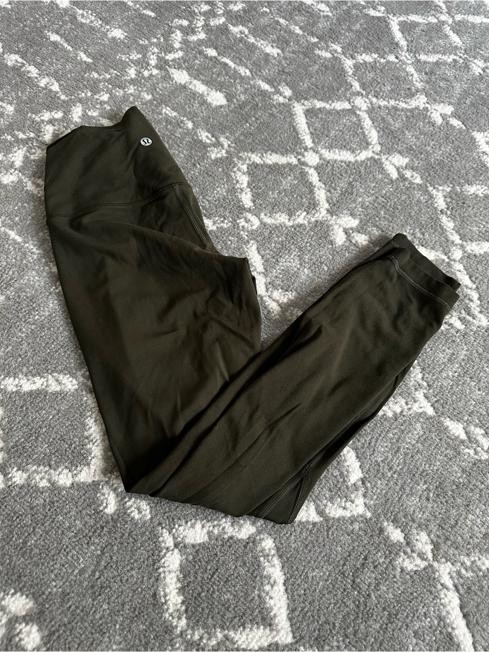 Lululemon Olive Green  High-Rise Leggings